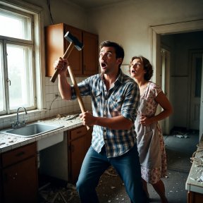 זוג שיפץ מטבח ישן בביתם, ואז משהו מפתיע קרה